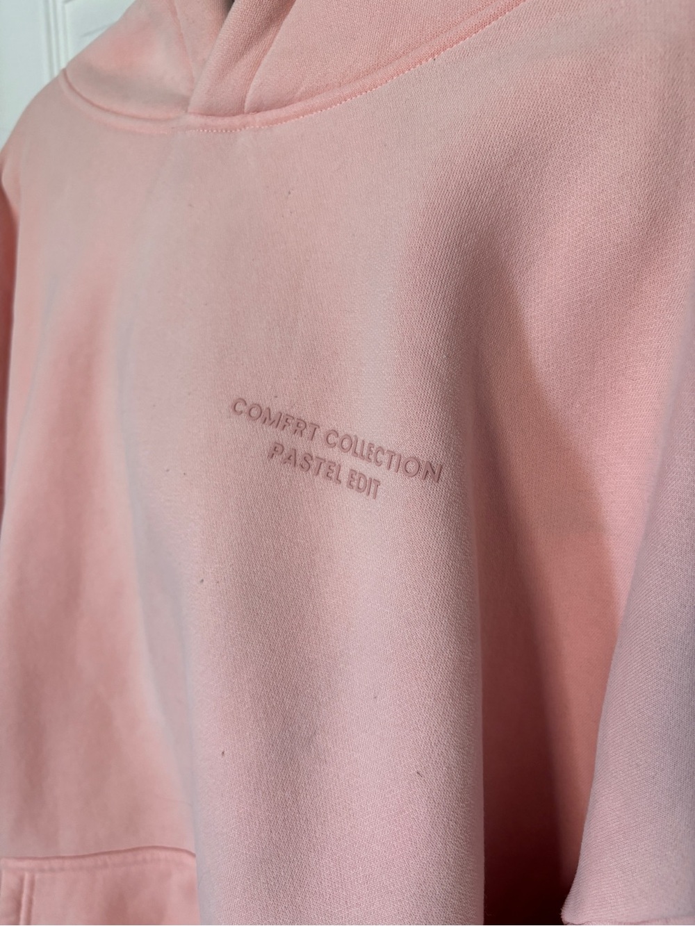 Comfrt Pastel Bubblegum Pink EXTREMELY OVERSIZED 2XL Hoodie Supersoft Lining - Picture 2 of 8